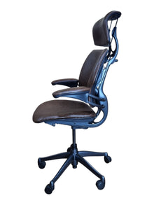 Refurbished Humanscale Freedom Headrest Chair – Vintage Brown image 3