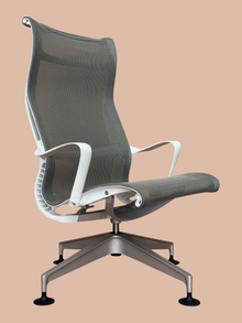 Refurbished Herman Miller Setu Lounge Chair – Grey Mesh image 1