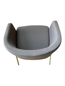 Connection Lounge Set – 2 Grey Tub Chairs & White Coffee Table image 7