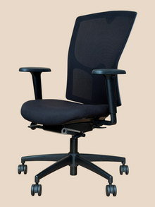 Refurbished Kinnarps Mento Black Mesh Office Chair image 5