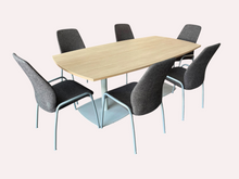 Refurbished Kinnarps Meeting Table with 6 Matching Conference Chairs image 7