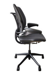 Refurbished Humanscale Freedom Task Chair – Brown or Black Leather image 2