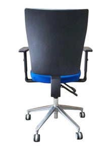 Refurbished Connection Ergonomic Task Chair – Blue Fabric image 2