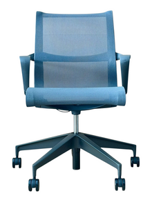 Refurbished Herman Miller Setu Mesh Chair – Graphite, Black Base image 2
