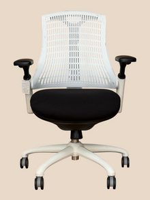 Refurbished Dynamic Flex Office Chair White and Black image 1