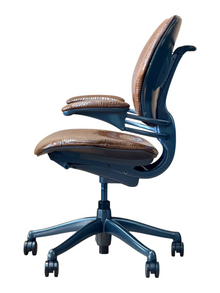 Refurbished Humanscale Freedom Chair – Brown Faux Leather, Made to Order image 5