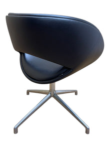 Boss Design Happy Black leather Swivel Chair image 3