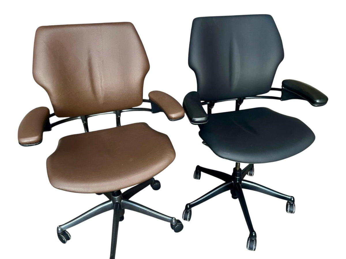 Refurbished Humanscale Freedom Task Chair – Brown or Black Leather