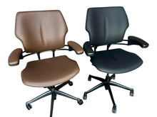 Refurbished Humanscale Freedom Task Chair – Brown or Black Leather image 1