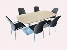 Refurbished Kinnarps Meeting Table with 6 Matching Conference Chairs image 2
