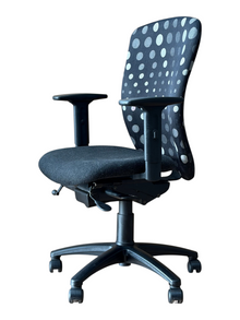 Refurbished Komac Office Chair – Charcoal and Grey Spot image 5