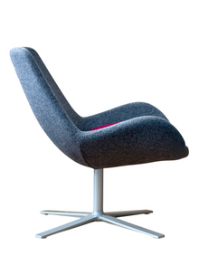 Refurbished Orangebox Avi-01 Lounge Chair – Grey and Magenta image 6