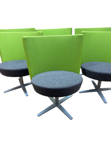 Refurbished Materia Centrum Medio Swivel Lounge Chair – Green image 5