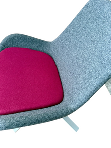 Refurbished Orangebox Avi-01 Lounge Chair – Grey and Magenta image 5