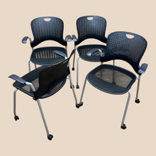 4 X Herman Miller Caper Stackable Chairs With Wheels And Armrests - UK Delivery image 7