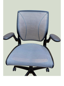 Humanscale Diffrient World Ergonomic Task Chair – Grey Mesh, Black Frame, Adjustable Arms (Refurbished) image 8