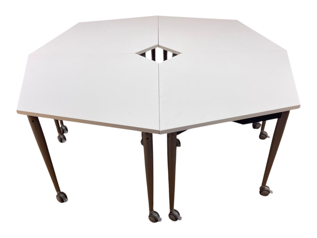 Modular Octagonal Mobile Meeting Table – Seats 8