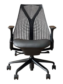 Herman Miller Sayl Chair - Black frame / Leather seat image 1