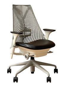 Herman Miller Sayl Chair - Black Leather seat image 1