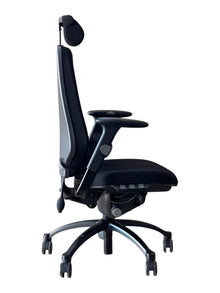 Refurbished RH Logic 400 Chair with Headrest – Black Fabric image 2