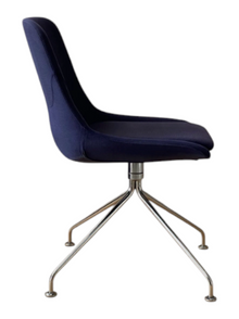 Refurbished Brunner Crona Swivel Meeting Chair – Navy Fabric image 4