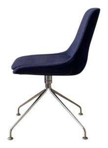 Refurbished Brunner Crona Swivel Meeting Chair – Navy Fabric image 3