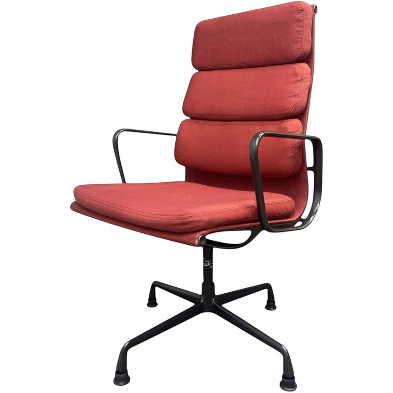 Genuine Vitra Charles Eams Chair / Soft padded Red Fabric