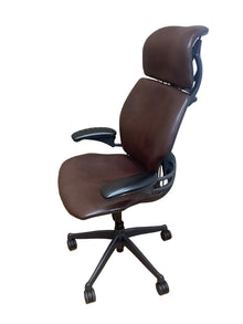 Humanscale Freedom Headrest Chair – Brown Cowhide Leather | Refurbished image 2