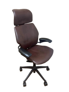 Humanscale Freedom Headrest Chair – Brown Cowhide Leather | Refurbished image 7
