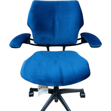 Humanscale freedom chair in *NEW navy blue velvet - UK DELIVERY image 8