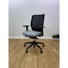 Refurbished Senator Fuse Office Chair – Black Grey, 4D Armrests