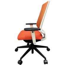 Senator Clipper Ergonomic Office Chairs - White /Orange - UK Delivery image 4