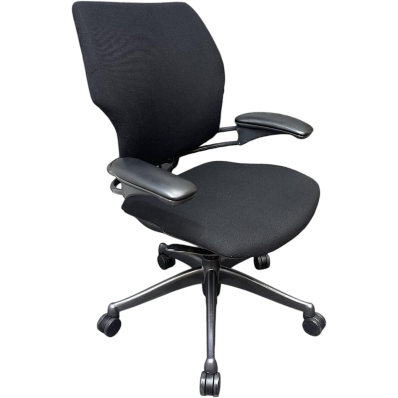 Humanscale Freedom Chair / Black Fabric / Gel Armrests