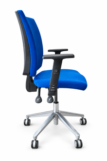 Connection Ergonomic Adjustable Task Chair – Blue – Refurbished image 3
