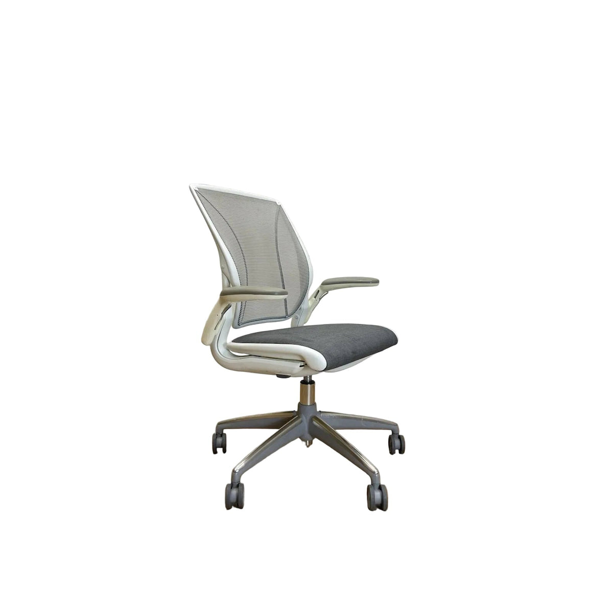 Humanscale Diffrient World Ergonomic Task Chair – White Grey – Refurbished
