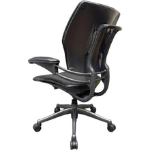 Humanscale freedom chair In Black Leather  Gel Armrests UK Delivery image 6