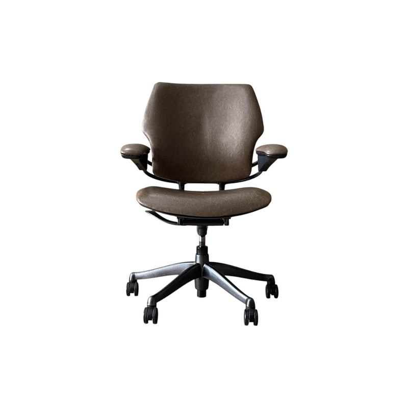 Humanscale Freedom Chair In Brown Patterned Leather - UK Delivery Rrp £1149
