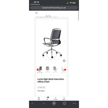 Refurbished Dynamic Lucia Executive Office Chair – Height Adjustable, Back Recline image 9