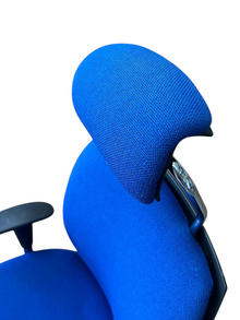 Summit High-Back Office Chair with Headrest – Blue – Refurbished image 7