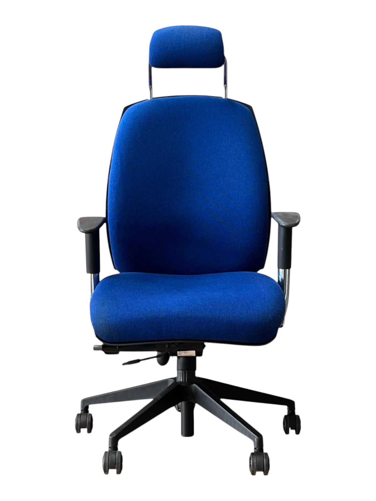 Summit High-Back Office Chair with Headrest – Blue – Refurbished