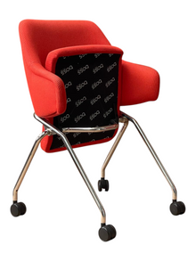 Boss Design Folding Visitor Chairs – Red – Set of 4 – Refurbished image 5