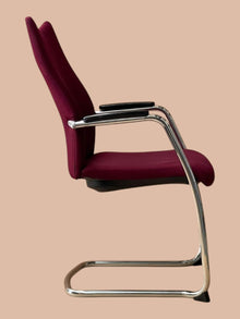 Refurbished Burgess High-Back Visitor Chair – Burgundy image 3