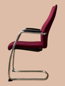 Refurbished Burgess High-Back Visitor Chair – Burgundy image 4