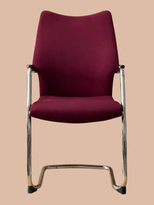Refurbished Burgess High-Back Visitor Chair – Burgundy image 7
