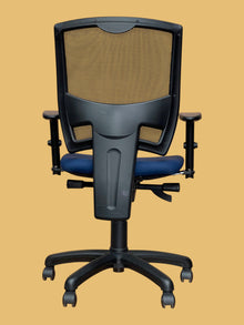 Refurbished Ergonomic Mesh Office Chair – Blue & Black image 2