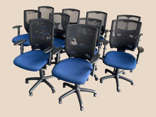 Refurbished Mesh Office Chairs – Blue, Set of 10 image 2