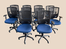 Refurbished Mesh Office Chairs – Blue, Set of 10 image 5