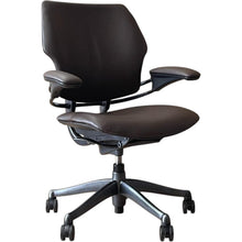 Refurbished Humanscale Freedom Chair – Dark Chocolate Brown Leather image 2