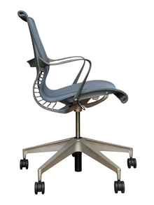 Herman Miller Setu Blue Mesh Office Chair – Refurbished image 3