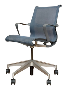 Herman Miller Setu Blue Mesh Office Chair – Refurbished image 5